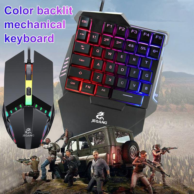 Mới Bàn Phím Cơ Chơi Game Mini Có Đèn Nền Rgb Cho Pc Ps4 Xbox