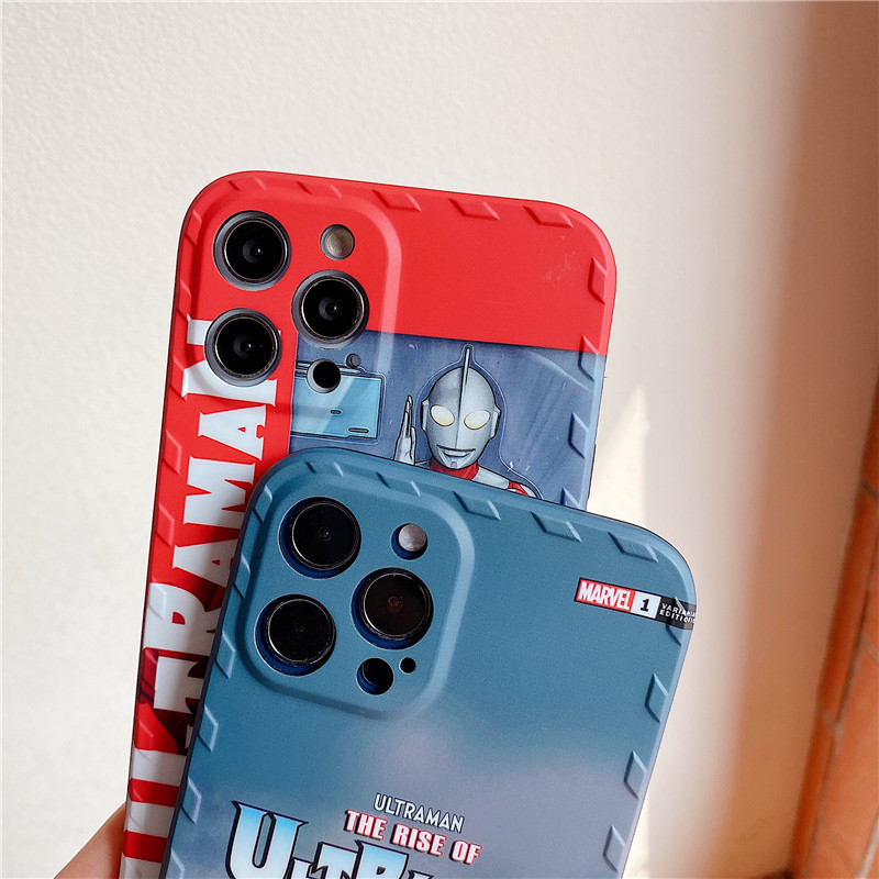 Ốp điện thoại cặp bằng nhựa mềm in hình Ultraman hoạt hình cho iPhone12 mini 11 PRO MAX 7/8plus SE2020 X/XS XR XSMAX | BigBuy360 - bigbuy360.vn