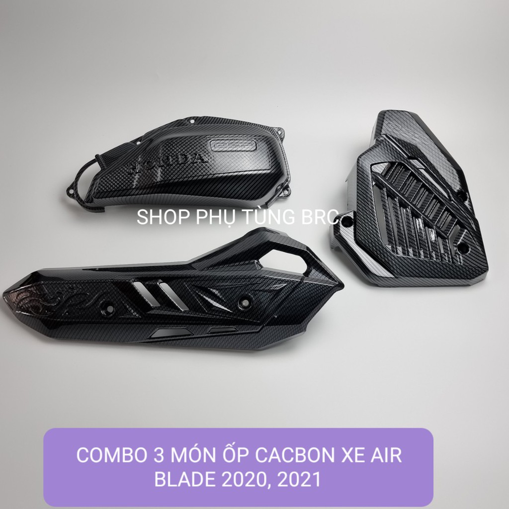 Combo 3 món ốp phủ cacbon xe AIR BLADE 2020, 2021 ( Shop uy tín, Hàng chất lượng, Giá tốt, Mua Ngay)