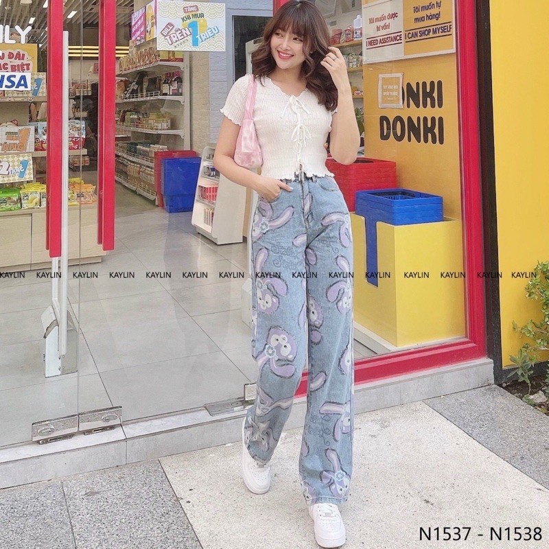 áo len mông hoạ tiết kiểu cộc tay nơ buộc trước điệu đà (23117#)