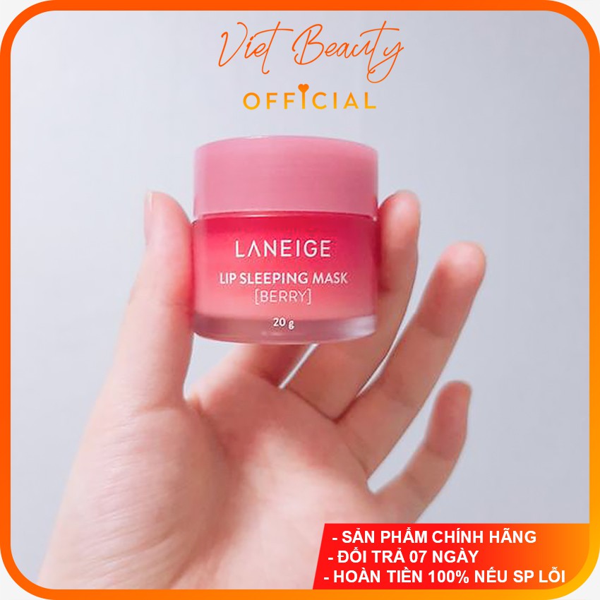 (❤️ SHOPEE TRỢ GIÁ  ❤️) Mặt nạ ngủ cho môi Laneige 20g Lip Sleeping Mask, Mặt nạ ngủ môi Laneige Berry hàn quốc