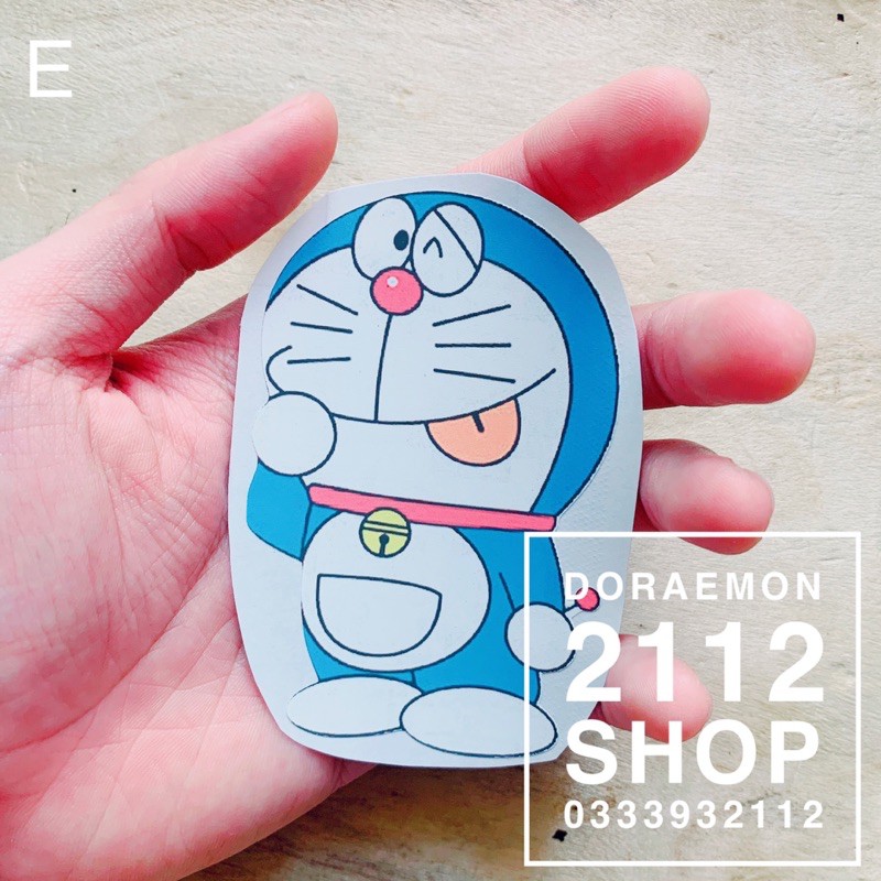 Sticker dán áo - Hình dán ủi áo Doraemon - Tem ủi áo Doraemon (nhiều mẫu)