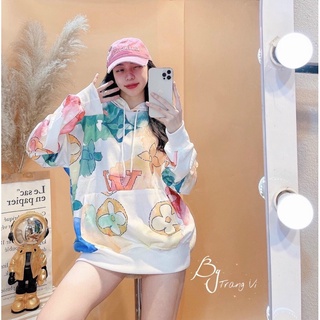 Áo hoodie chất umi hàn dày dặn LV hot hit
