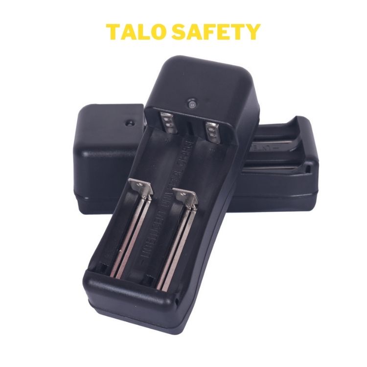 Sạc 2 khe pin 18650 16340 14500, 26650 cho đèn pin siêu sáng quạt mini