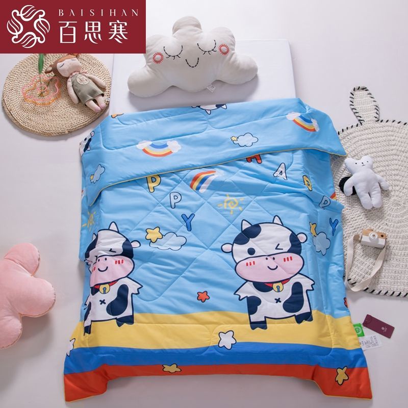 Cuộc sống màu cam⭐ Chăn Cotton mỏng họa tiết hoạt hình dễ thương cho các bé