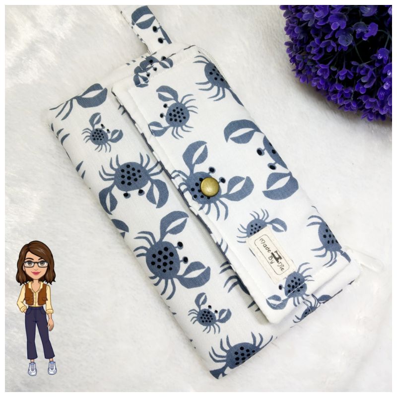 Madebynie ✨Ví Dài Đựng Điện Thoại 3 Trong 1 Chất Liệu Cotton Handmade Dành Cho Nữ