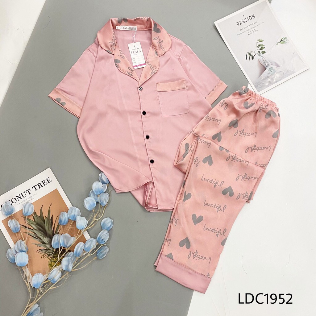 [Có size XL] Bộ Pijama Lụa Dài Cộc - Bộ Mặc Nhà Cao Cấp Chất Vải mềm Mịn Thoải Mái | BigBuy360 - bigbuy360.vn