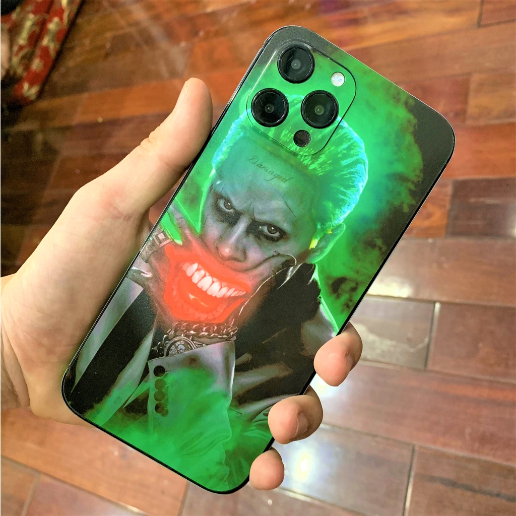 Miếng Dán iphone hình Joker cho ip 6s/6splus/7/7plus/8/8plus/x/xr/xs/11/12/13/pro/max/promax/máykhác