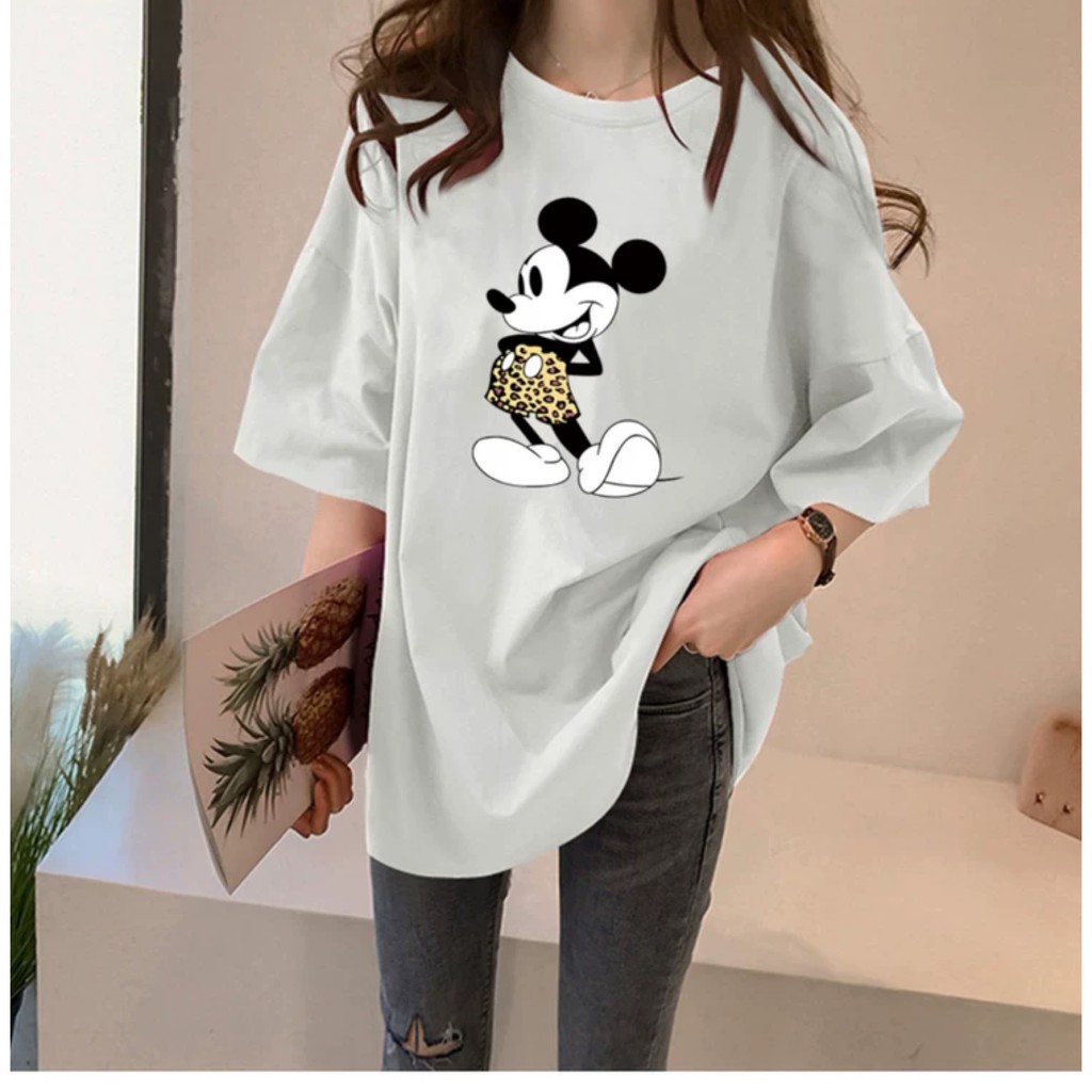 ÁO THUN FORM RỘNG NAM NỮ 💗FREESHIP💗 IN HÌNH CHUỘT MICKEY