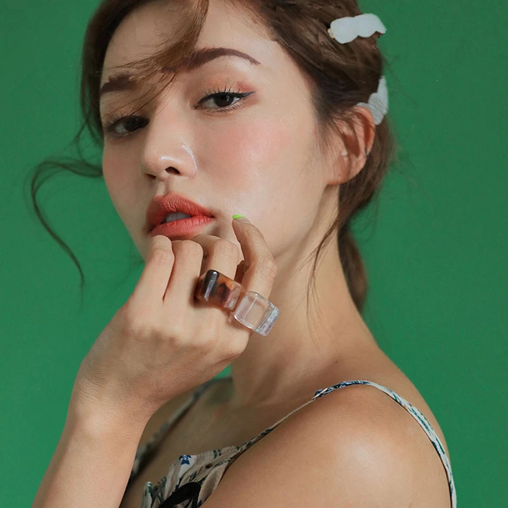 Nhẫn đeo tay kim loại đính đá thanh lịch thời trang cho nữ