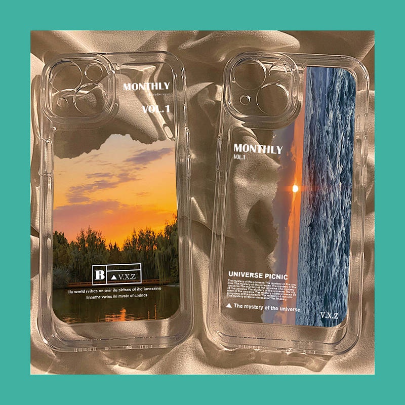 Sunset Landscape Apple 14 Phone Case 13 Iphone12pro New 8se Soft 7plus Silicone Xsmax/11 cQIY