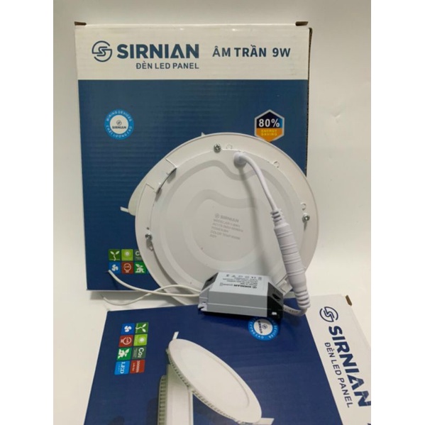 Đèn Led Panel Downlight Âm Trần 9w siêu mỏng chiếu sáng trang trí nhà ở văn phòng giá rẻ phi 130