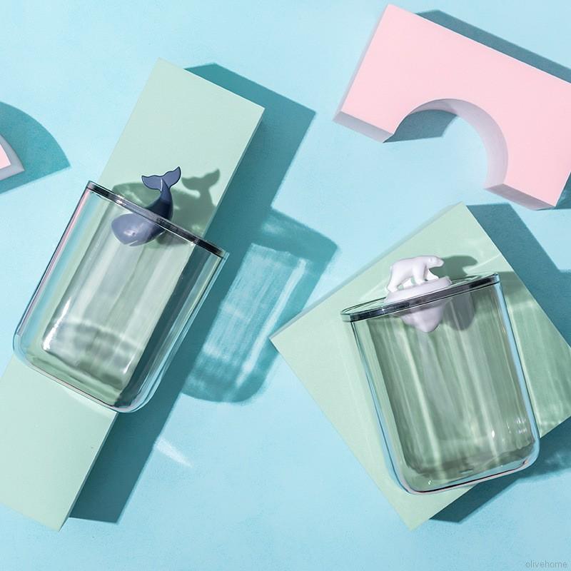 Hộp nhựa Acrylic màu trong suốt chuyên đựng tăm bông | BigBuy360 - bigbuy360.vn