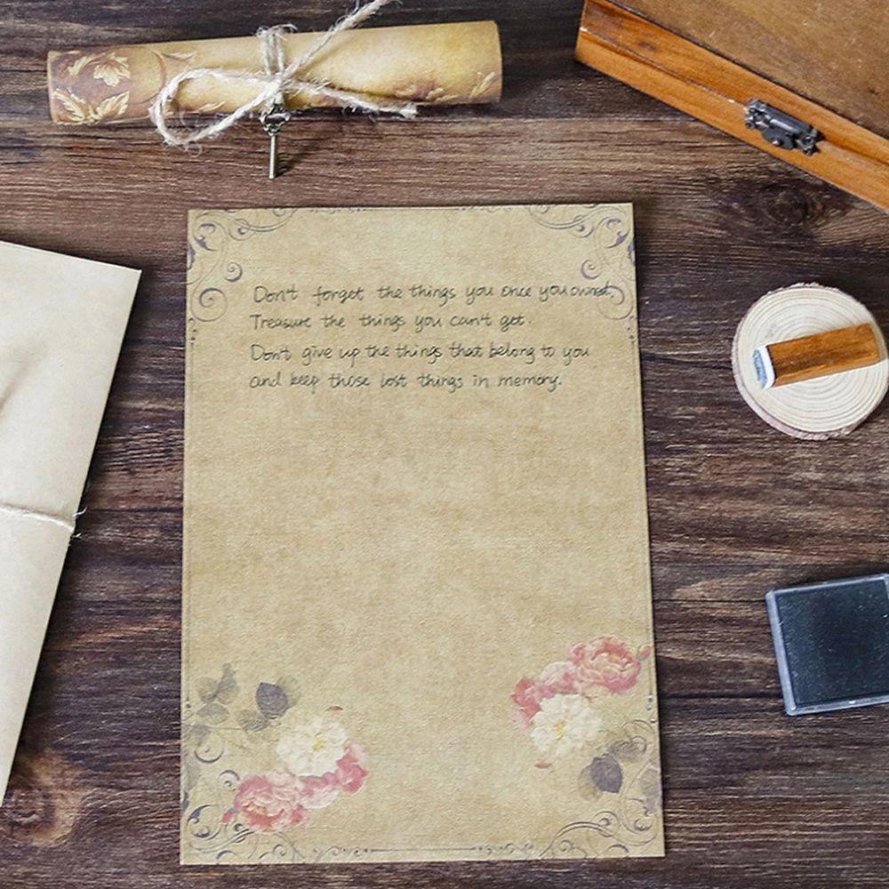 PEWANY Phong Bì Thư Giấy Kèm Dây Thừng Thủ Công Phong Cách Châu Âu