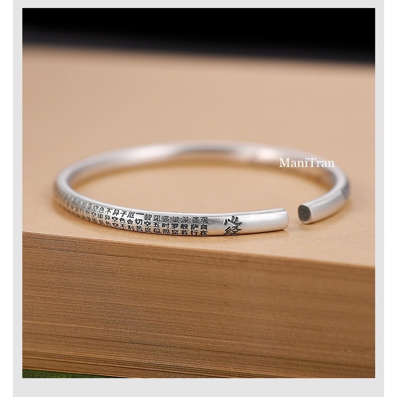 Vòng Tay Khắc Bát Nhã Tâm Kinh Phật Giáo VT249