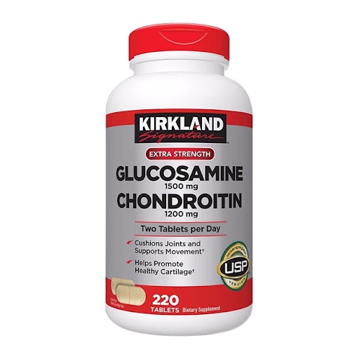 Viên uống Glucosamine 1500mg &amp; chondroitin 1200mg 220 viên - Glucosamin Kirkland