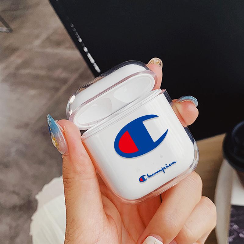 Vỏ bọc bảo vệ hộp đựng tai nghe Airpod bằng nhựa cứng trong suốt siêu dễ thương