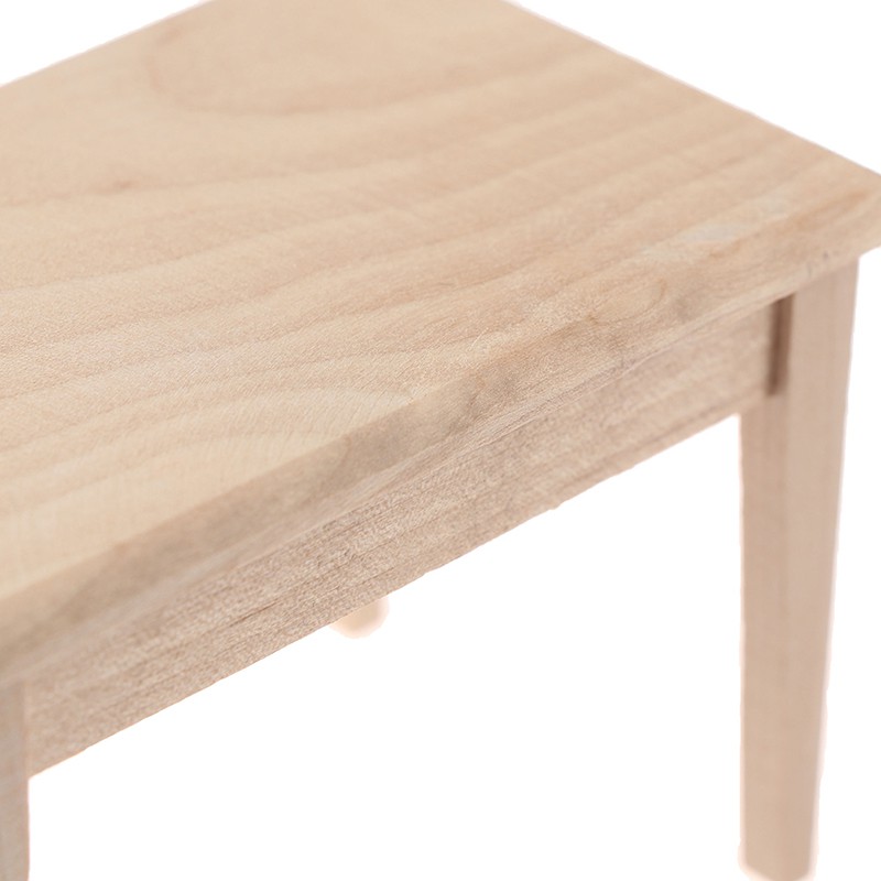 Bàn Gỗ Hình Chữ Nhật Tỉ Lệ 1 / 12 Trang Trí Nhà Búp Bê