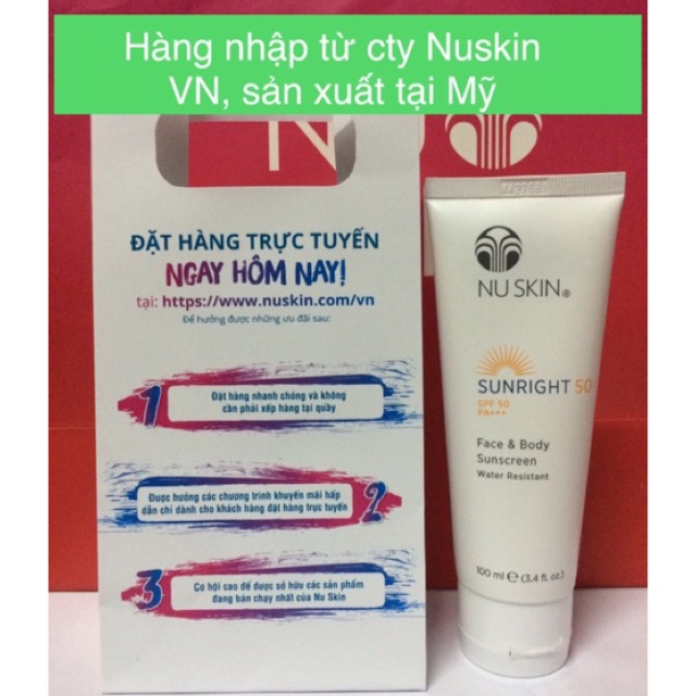 Kem chống nắng Nuskin Sunright SPF50