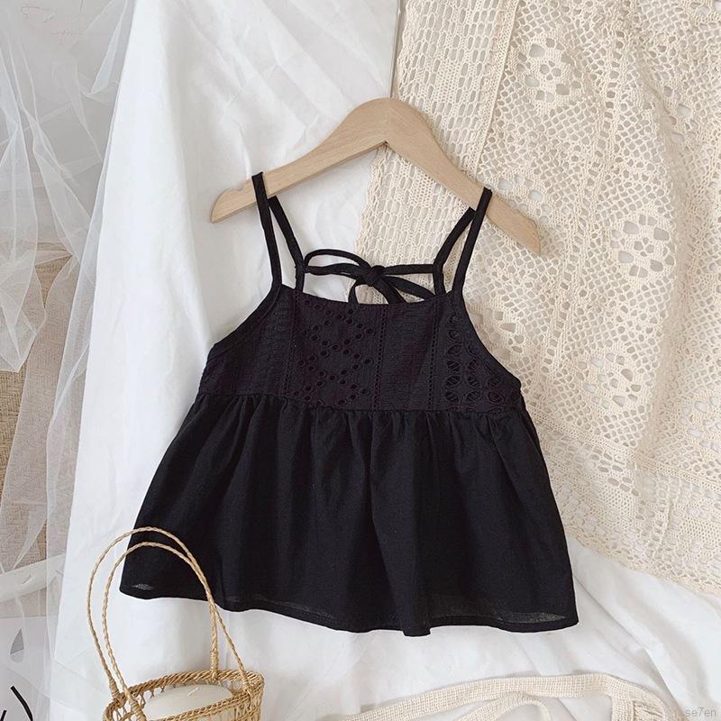 Áo hai dây phong cách hè thời trang Hàn Quốc dành cho bé gái từ 3-8 tuổi