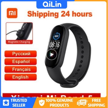 Đồng Hồ Thông Minh Xiaomi Mi Band 5 (đo Nhịp Tim, 11 Chế Độ Chế Độ Chế Độ 1.1 "amoled)