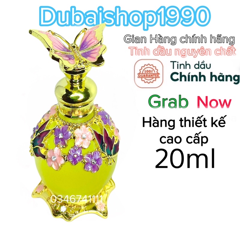 Tinh dầu nước hoa Dubai hàng thiết kế cao cấp tím hồng