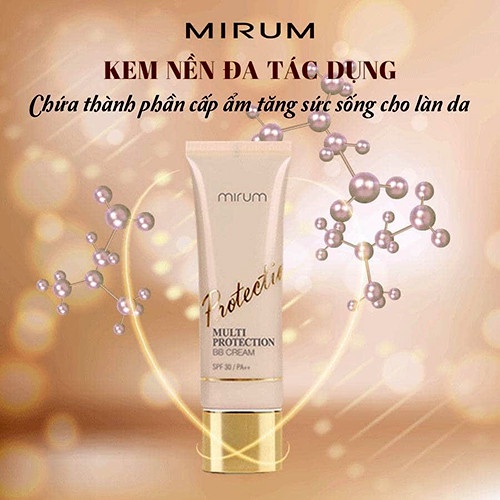 Kem trang điểm đa tác động 6 trong 1 Mirum Multi Protection BB Cream SPF30/PA++ 50g