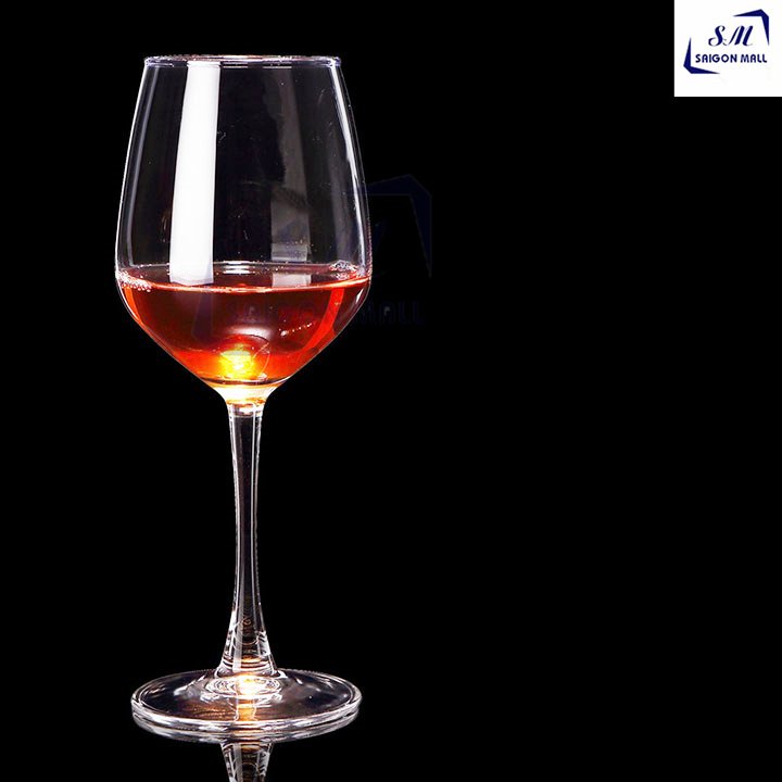 1 ly thủy tinh uống rượu vang đỏ 470ml , ly thủy tinh pha lê có chân đẹp sang trọng (5948)