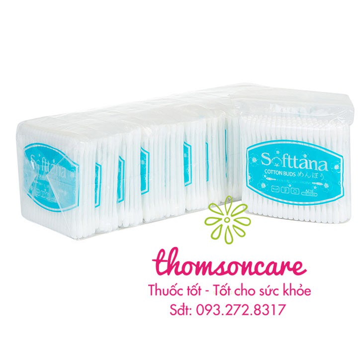 Combo 12 Túi Tăm bông Softtana cho người lớn - Chính hãng Soft Tana