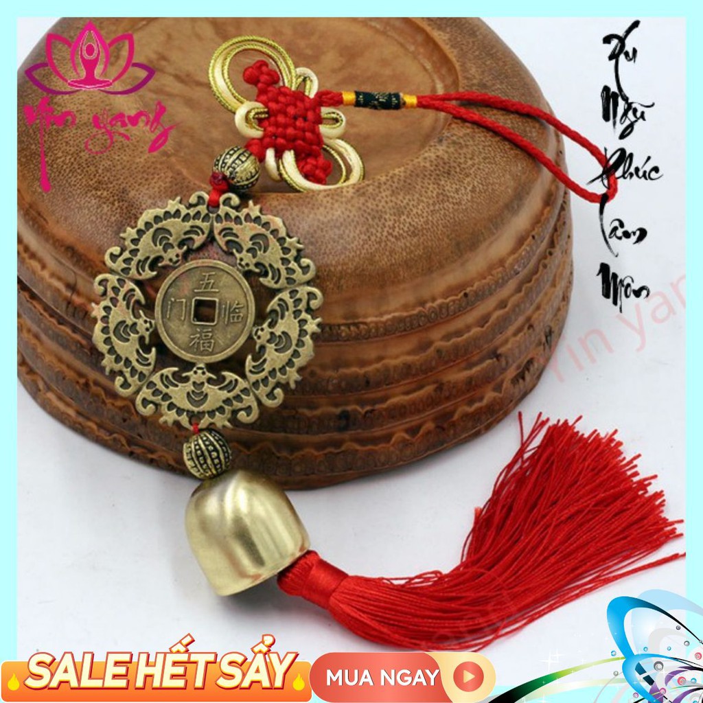Đồng Xu Ngũ Phúc Lâm Môn- Trang Trí Xe Hơi Ô tô CAO CẤP