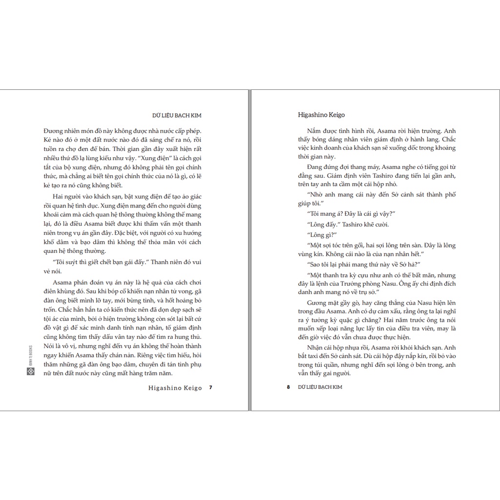 Sách - Dữ liệu bạch kim (Higashino Keigo) – Tiểu thuyết trinh thám