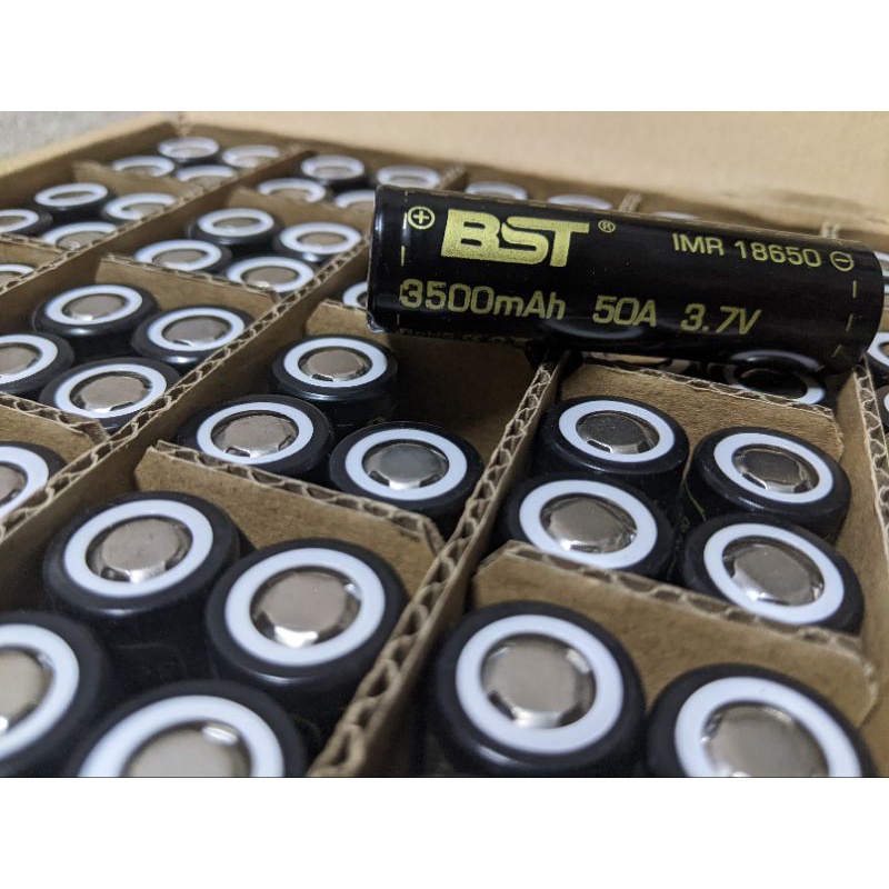 Cell pin 18650 BST mầu đen  dung lượng cao 3500mAh dòng xả lớn 50A chính hãng