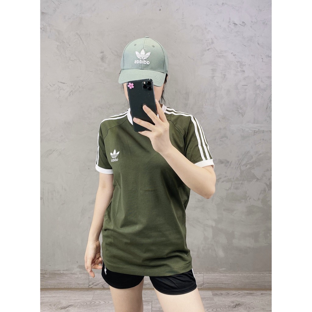 (HÀNG XUẤT XỊN) Mũ / nón das xanh logo 3 lá H01 TREFOIL BASEBALL CAP IN GREEN Made in Thai//land full-tem-tag One size