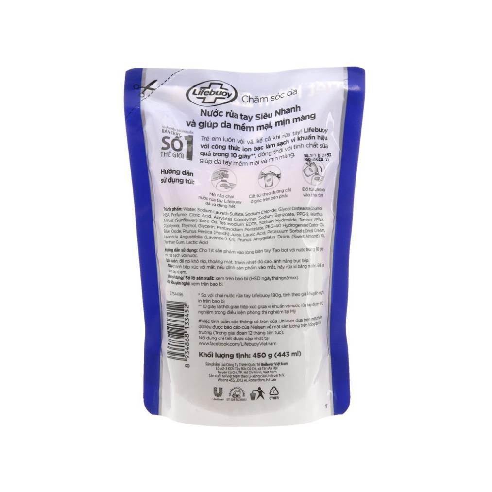 Rửa tay Lifebouy túi 450g