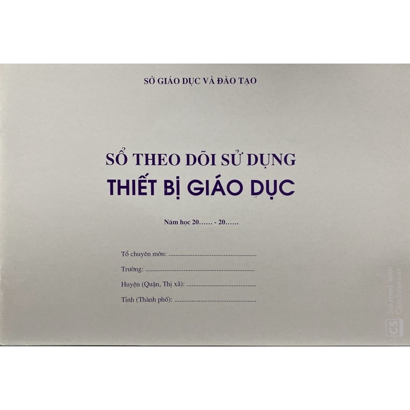 Sổ Theo Dõi Sử Dụng Thiết Bị Giáo Dục ( 29,5x20,5 Cm )