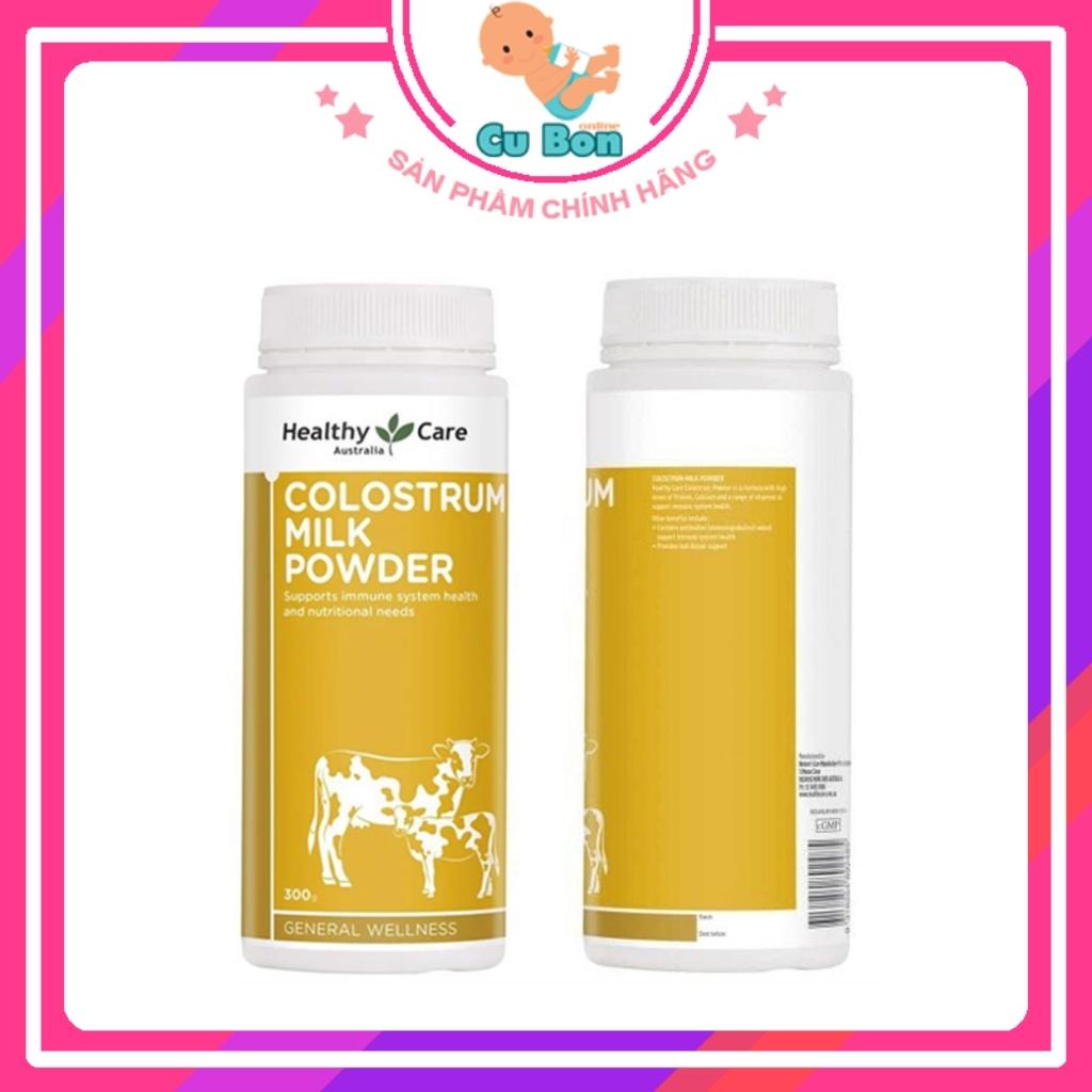 Sữa bò non Healthy Care Colostrum Milk Powder 300g của Úc tăng cường sức đề kháng và thúc đẩy tăng cường thể chất