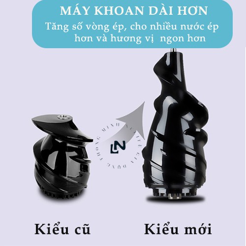 Máy ép chậm trái cây Hongxin Rh312 cỡ lớn, ép nguyên quả, giữ 95% lượng dinh dưỡng, Hàng chính hãng