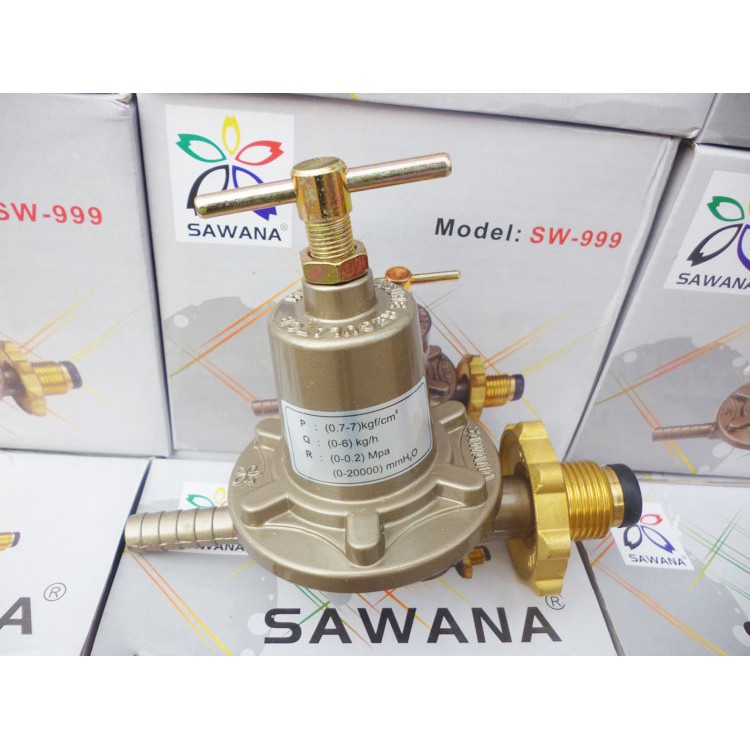 Van gas cao áp công nghiệp SAWANA SW-999 + 1,5m dây dẫn gas cao cấp