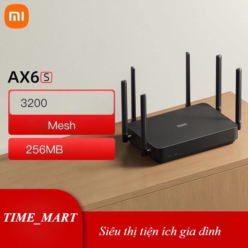 Bộ phát WiFi Xiaomi Mi Router AX6S hỗ trợ -wifi6-248 thiết bị