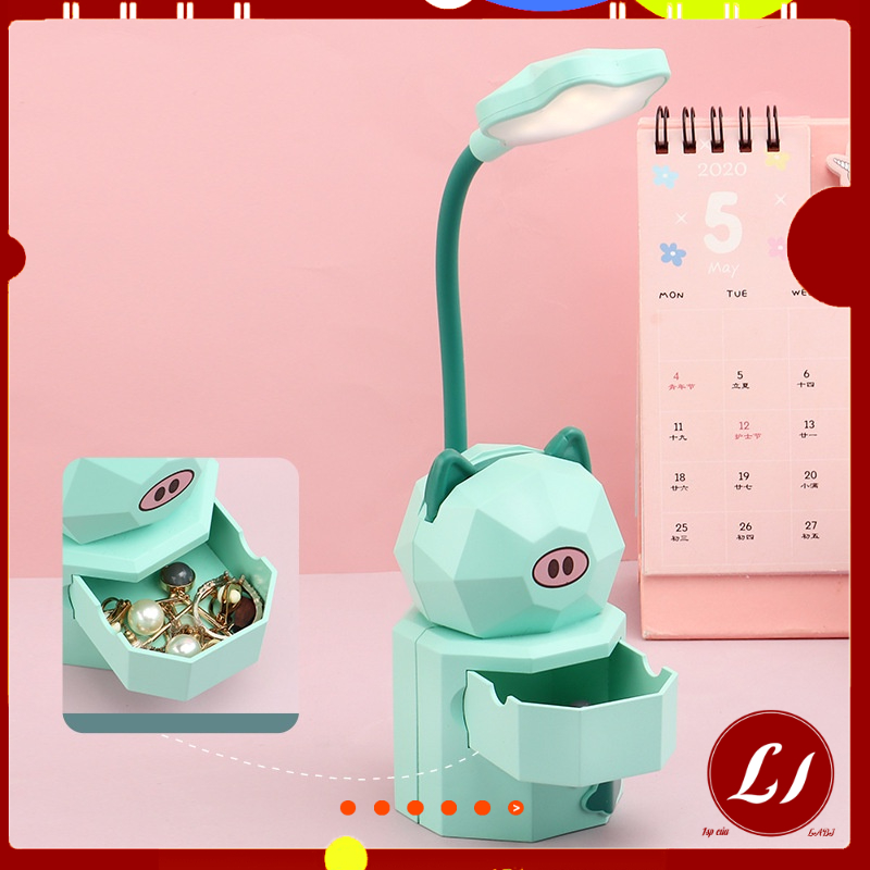 Đèn học Led để bàn hình thú sạc USB tiện lợi cho bé