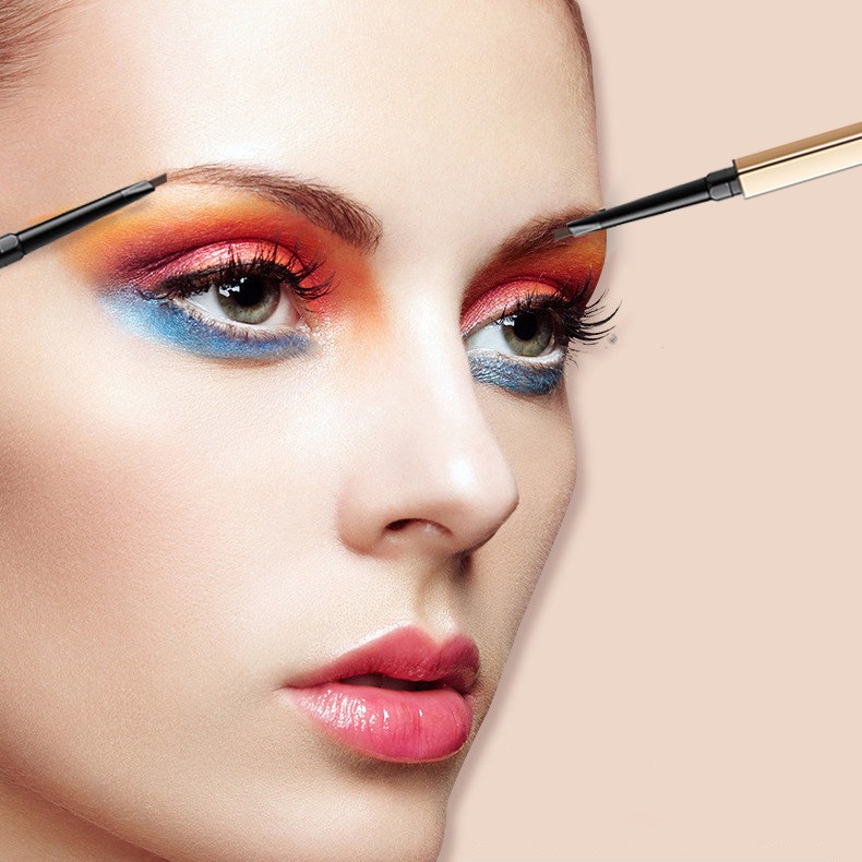 0.18g Bút kẻ lông mày PFFEE 2 trong 1 siêu chống nước lâu phai