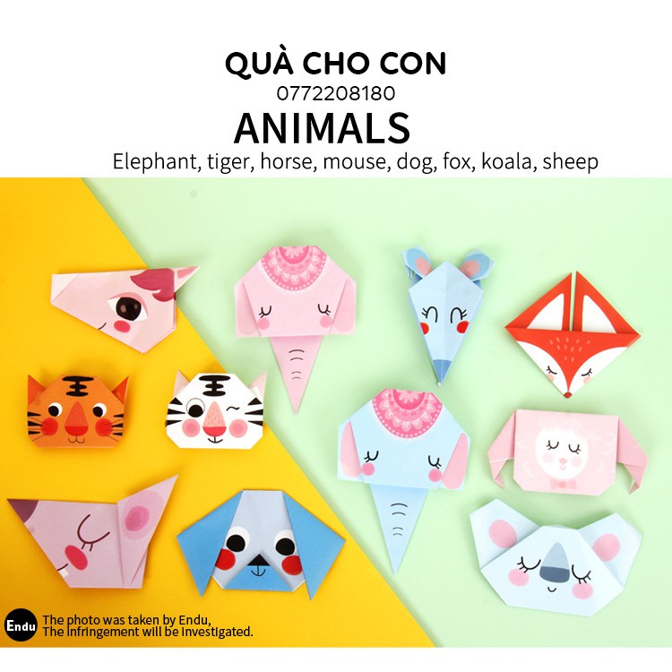 BỘ GẤP GIẤY ORIGAMI RÈN LUYỆN SỰ KHÉO LÉO CỦA ĐÔI BÀN TAY