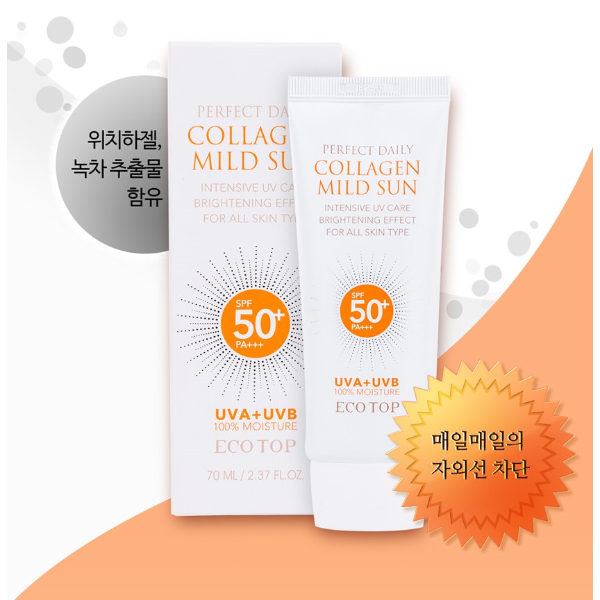 Kem chống nắng Collagen Ecotop Perfect Daily Collagen Mild Sun SPF 50