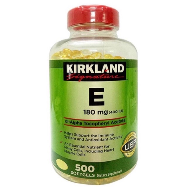 Vitamin e kirkland 500 viên date mới