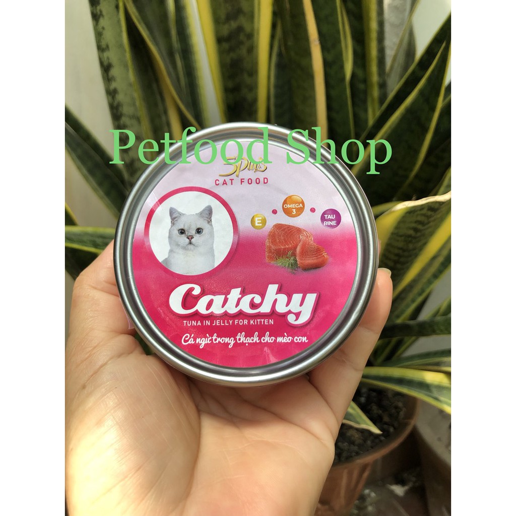 THANH LÝ Pate  Catchy  5PLUS , thức ăn ướt dành cho mèo cưng 170g