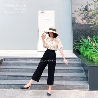 Quần đũi lửng culottes xước hàn