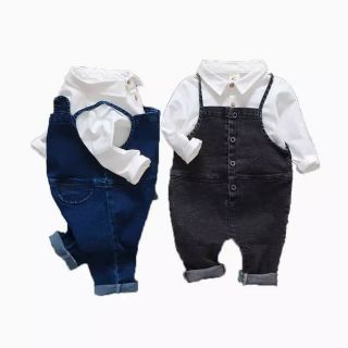 Sét yếm bò và áo cho bé