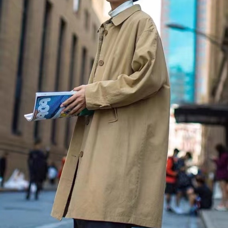 ✦ AFFLIGA ✦Áo khoác dáng rộng phong cách Nhật Hàn thời trang mùa thu cho nam và nữ size M-2XL