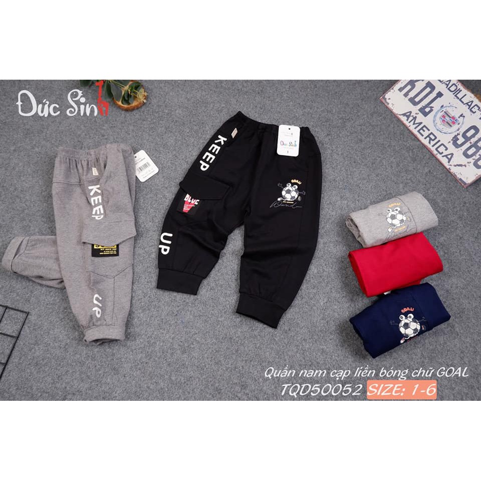 Quần nam cạp liền bóng chữ GOAL Đức Sinh 💥HÀNG VIỆT NAM CHẤT LƯỢNG CAO💥100% cotton mềm mại