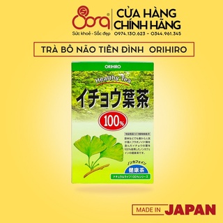 Trà lá bạch quả nguyên chất 100% Orihiro Nhật Bản 2Gram x 26 Gói